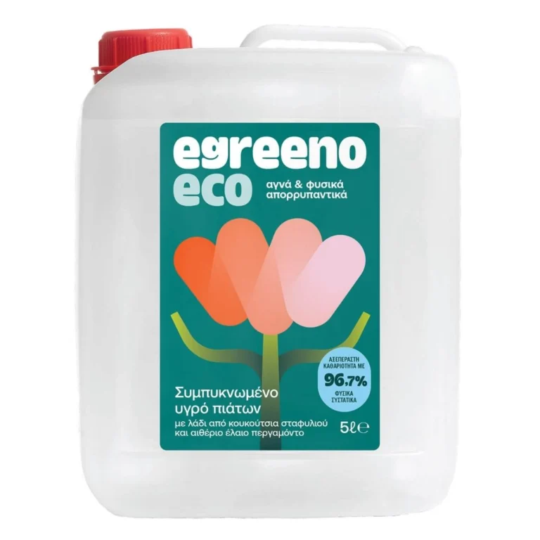 Οικολογικό Συμπυκνωμένο Υγρό πιάτων Egreeno Eco 5L