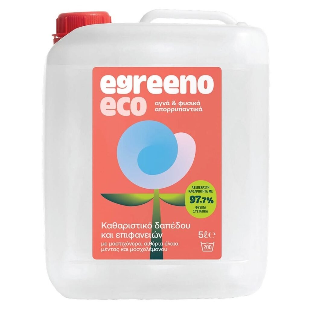 Οικολογικό Καθαριστικό Δαπέδου και Επιφανειών Egreeno Eco 5L