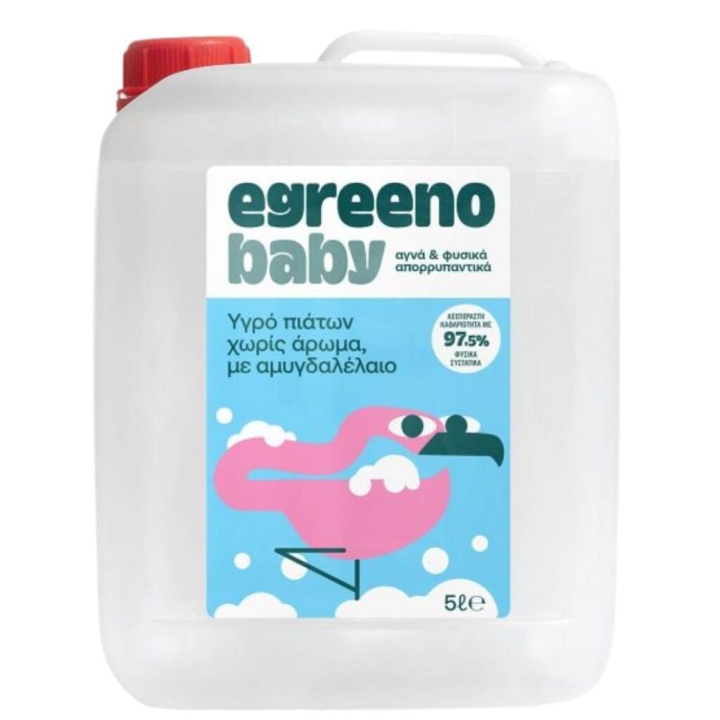 Οικολογικό Βρεφικό Υγρό πιάτων 5L Egreeno Baby