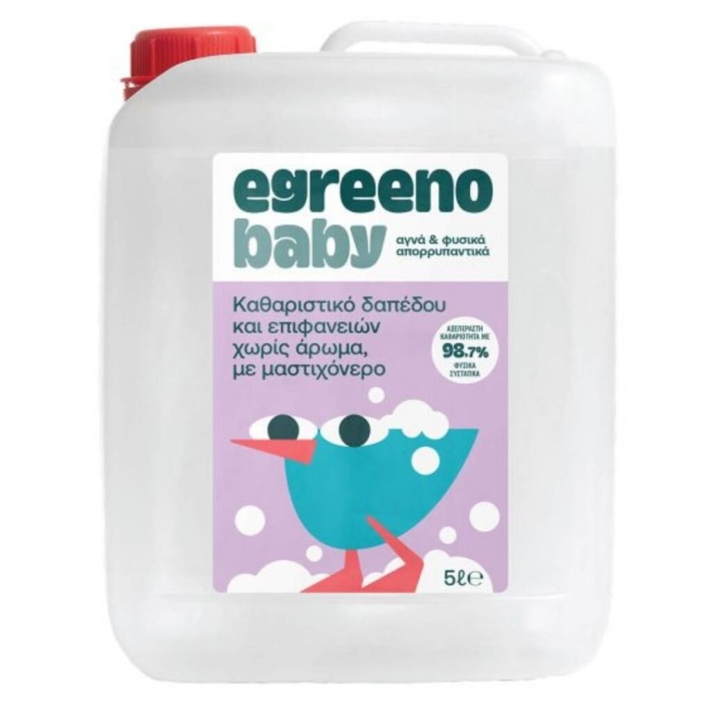 Οικολογικό Βρεφικό Καθαριστικό Επιφανειών 5L Egreeno Baby