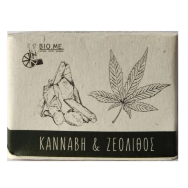Πλάκα Σαπούνι BIOME με Κάνναβη και Ζεόλιθο - 120gr