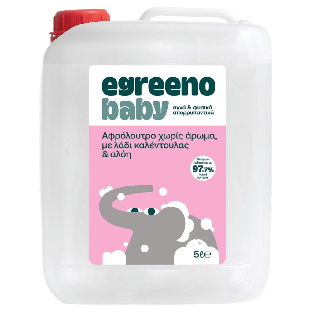 Οικολογικό Βρεφικό Αφρόλουτρο 5L Egreeno Baby