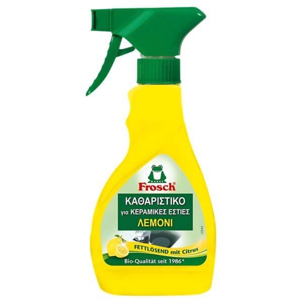 Σπρέι Καθαρισμού Κεραμικών Εστιών Frosch Λεμόνι 300ml