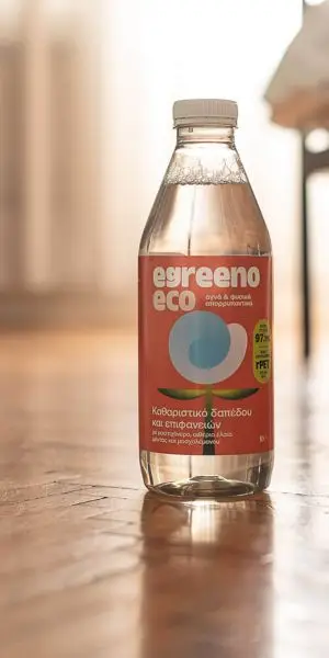Egreeno – Οικολογικά Καθαριστικά και Καλλυντικά για όλη την Οικογένεια Οικολογικό Καθαριστικό Δαπέδου και Επιφανειών Egreeno Eco, με μαστιχόνερο, αιθέρια έλαια μέντας και μοσχολέμονου / 1L