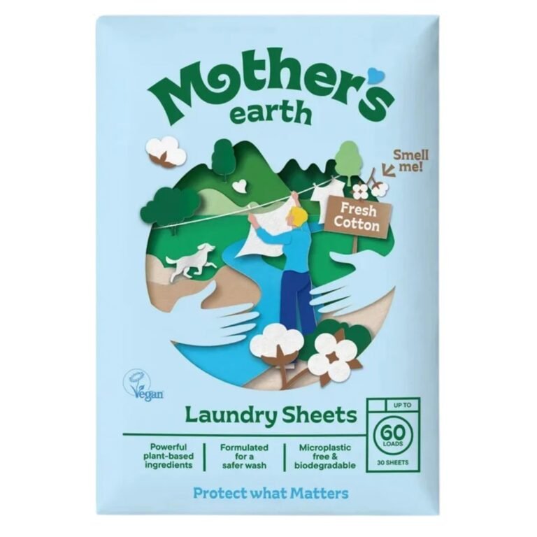 Φύλλα Πλυντηρίου Fresh Cotton Mother's Earth 60